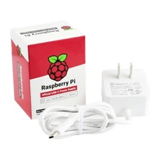 Raspberry Pi 4 Model B Official PSU USB-C 5.1V 3A US Plug White