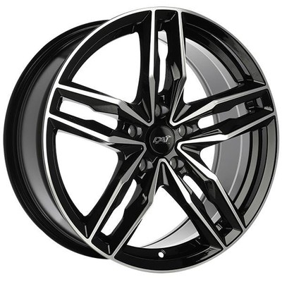 17 Inch Black Alloy Wheel Rim for 2022-2024 Toyota Corolla, DAP85 17x7.5 5x114.3