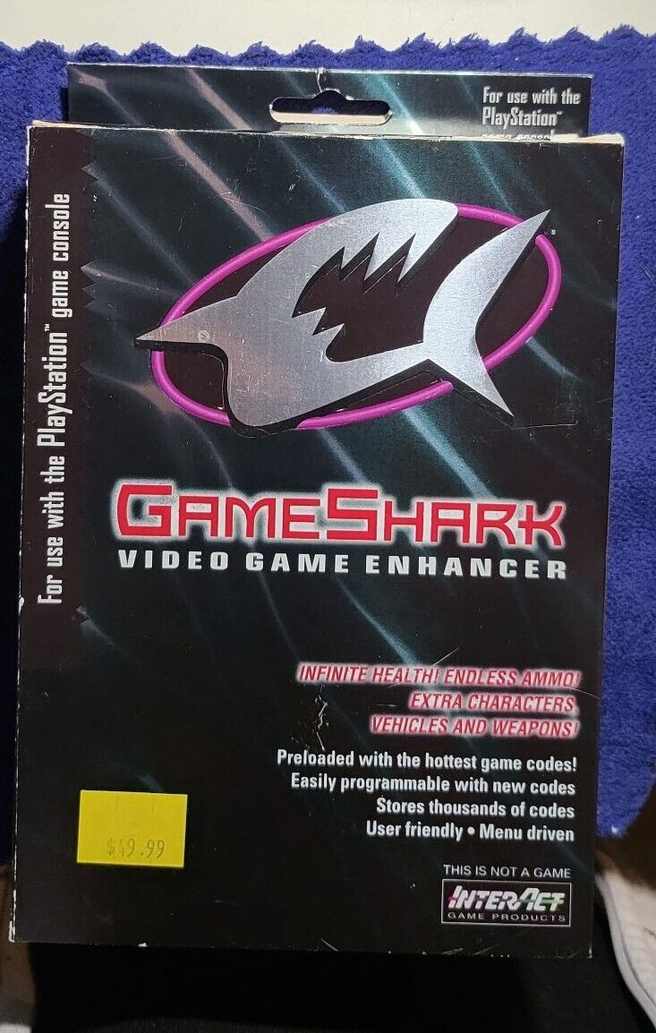 InterAct PS1 Playstation 1 Game Shark box Gameshark (BOX ONLY) with  paperwork