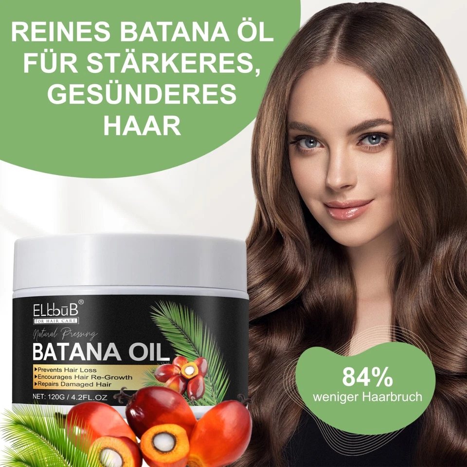 Batana Öl für Haare Haarwachstum Haarpflege Gesicht Haut Nägel Vegan 120g - Bild 3 von 4