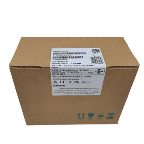 6SL3210-5BB15-5UV1 1PCS NEW SIEMENS SINAMICS V20 RATED POWER 6SL3210-5BB15-5UV1 - Picture 1 of 2