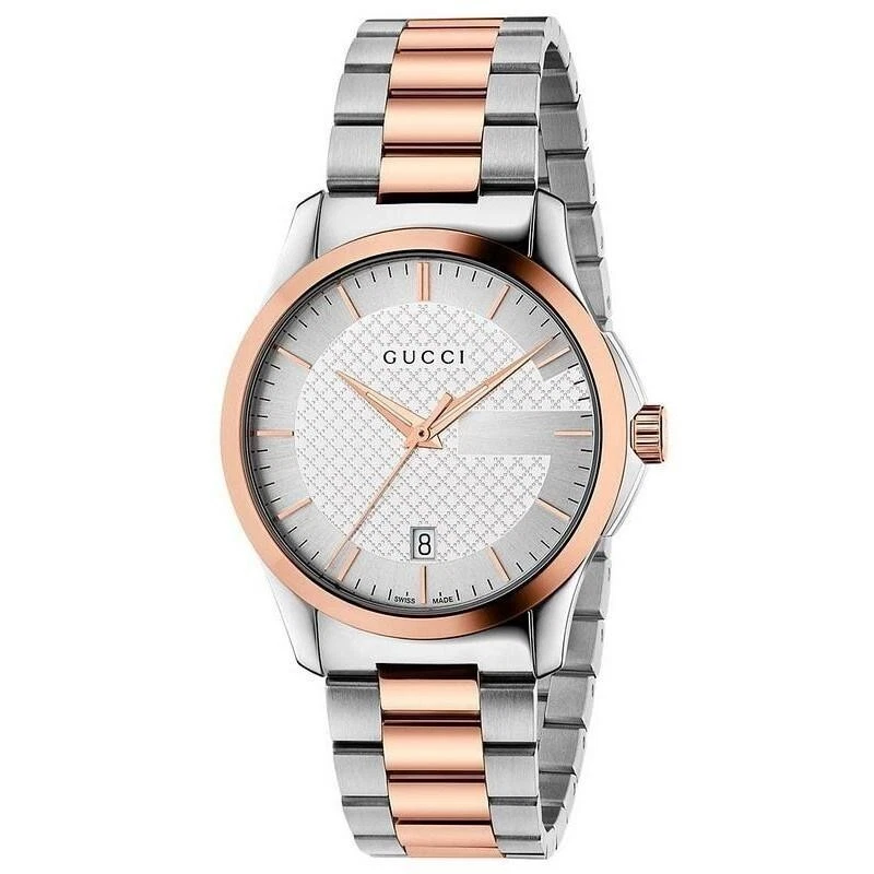 Montre à quartz bicolore pour homme Gucci G Timeless YA126473 prix de détail
