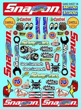 White Vinyl Sticker Sheet 38-rc Model Decal Fits 110-116 Scalesnaponracing