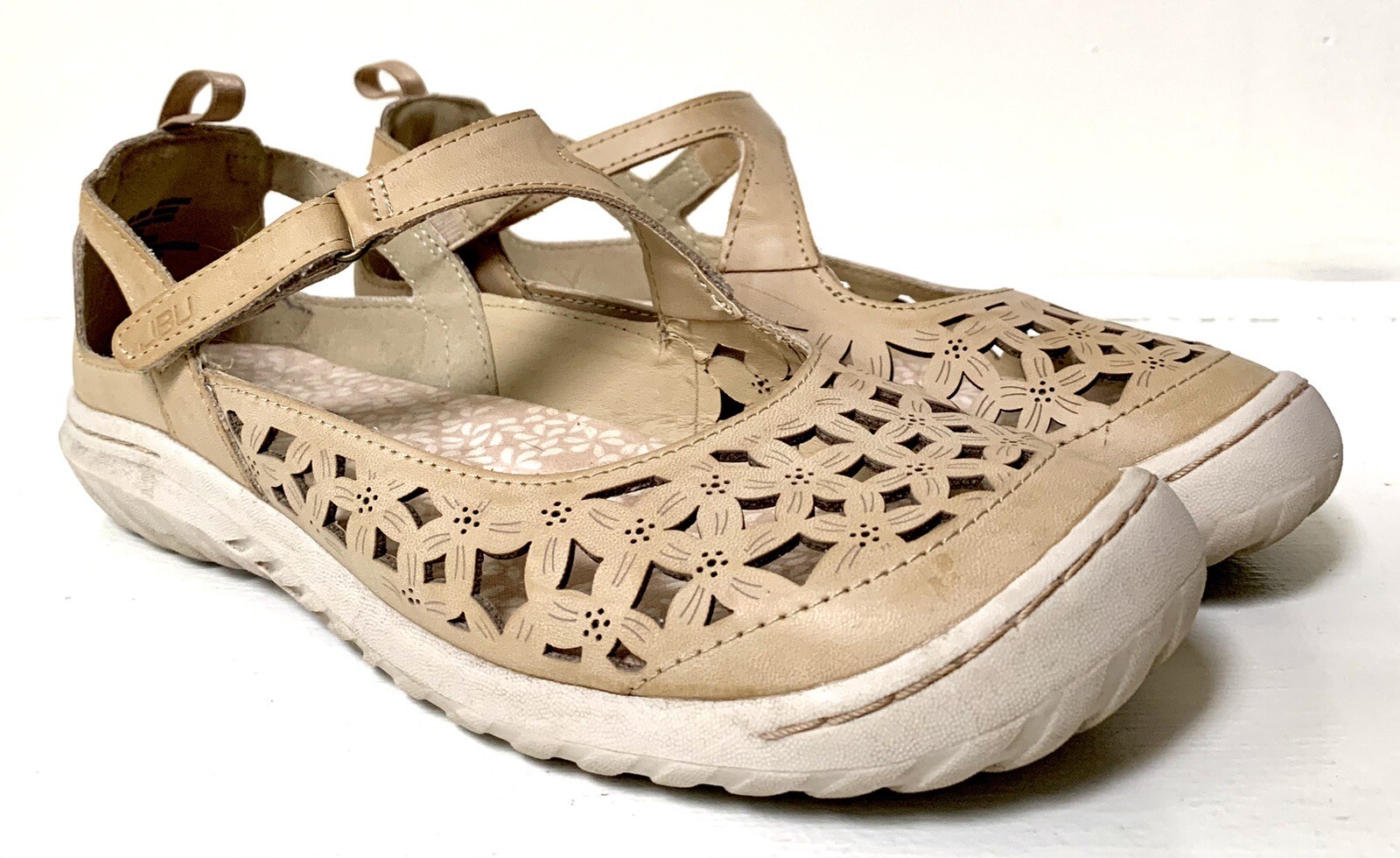 JBU by Jambu Women Bellerose Mary Jane Flats Beige Nude Comfort Memory Foam 8.5M eBay