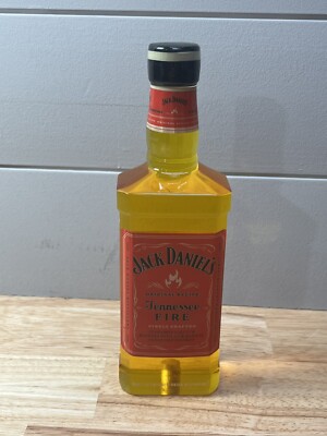 Jack Daniels Tennessee Fire Whiskey Acrylic Tap Pull Handle Bar Accessory RARE