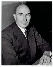 1952 Vintage Photo British diplomat Sir Roger Makins sits at his desk in London