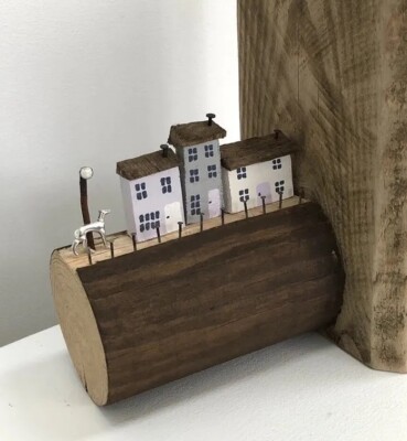 1 handgefertigte Windhund rustikale Holz Buchstütze; Küste Landhaus Szene Buchstütze Hund Katze