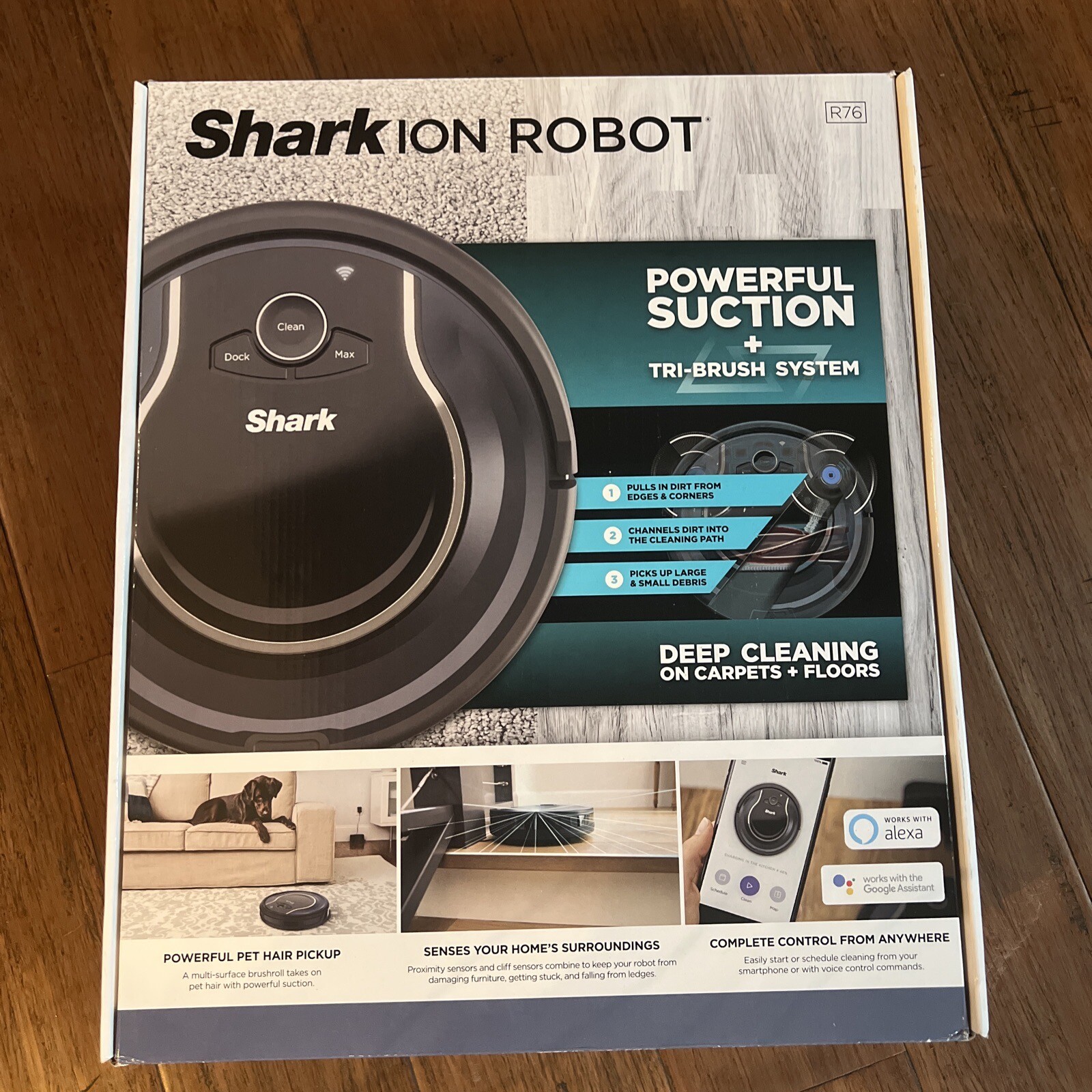 Shark RV761 BlackNavy Blue Robot Vacuum Cleaner 787790849414 eBay