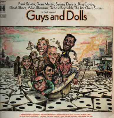 Frank Sinatra, Dean Martin, Sammy Davis Jr. Guys and Dolls NEAR MINT Vinyl LP