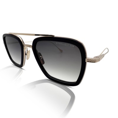 Dita Sunglasses Flight.006 7806-B-BLK-GLD-52-Z Matte Black/14K Gold/Grey Grad