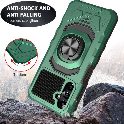 Coque pour téléphone Samsung Galaxy A54 5G bague robuste + protection en verre trempé - Photo 24 sur 37