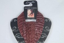 Burgundy / Brown 'Sparkle Scarf' With -NWT