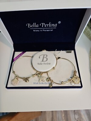 New In Box Bella Perlina -  Wish To Be, By The Sea - 3 Bracelet Set