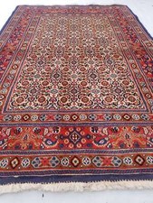 Vintage Hand Made Traditional Oriental Wool Multicolor Rug 151x106cms
