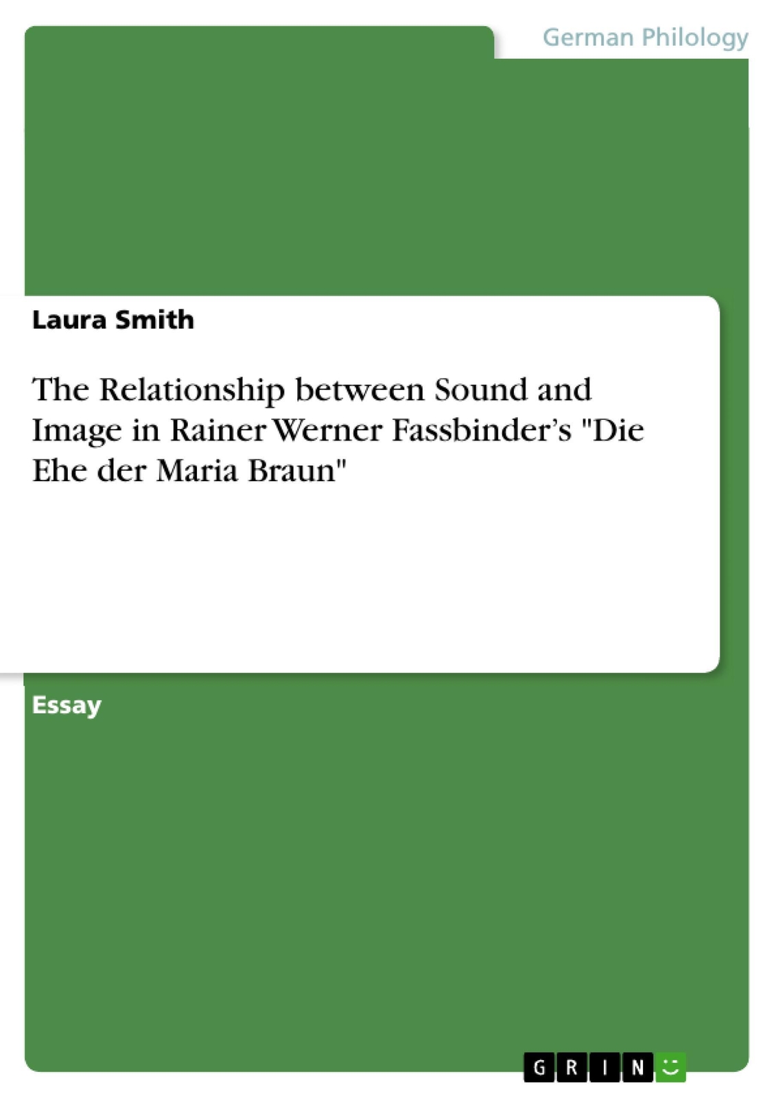 Thumbnail - Laura Smith | The Relationship Between Sound And Image In Rainer