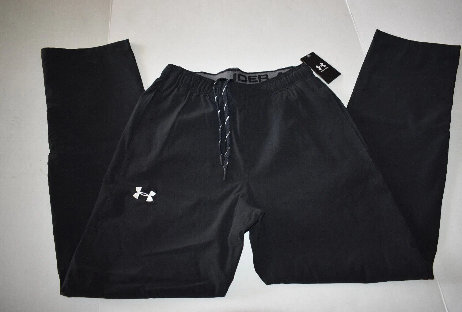 Under Armour Track Pants Men Size M Lined Loose Fit