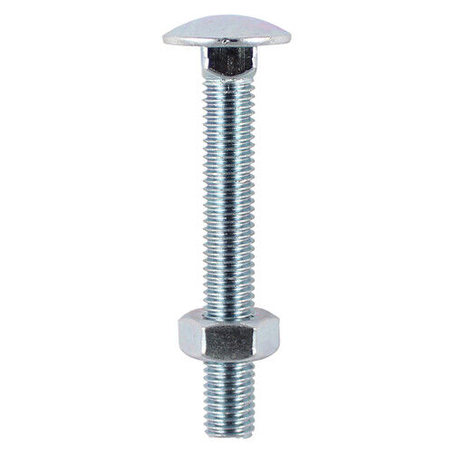 M6 Cup Square Carriage Bolt Hex Nut Timber Dome Head Coach Screw Zinc Plated - Afbeelding 1 van 11