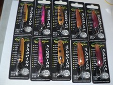 10 - STINGER SCORPION SPOONS (MIXED) NIP ALL COPPER PLATED LOT #2