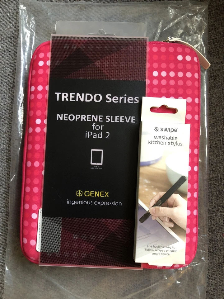 Trendo Neoprene Padded Sleeve Fits Tablets 9x7 Inches Inc Ipad 2 Free Stylus !! - Image 2 of 4