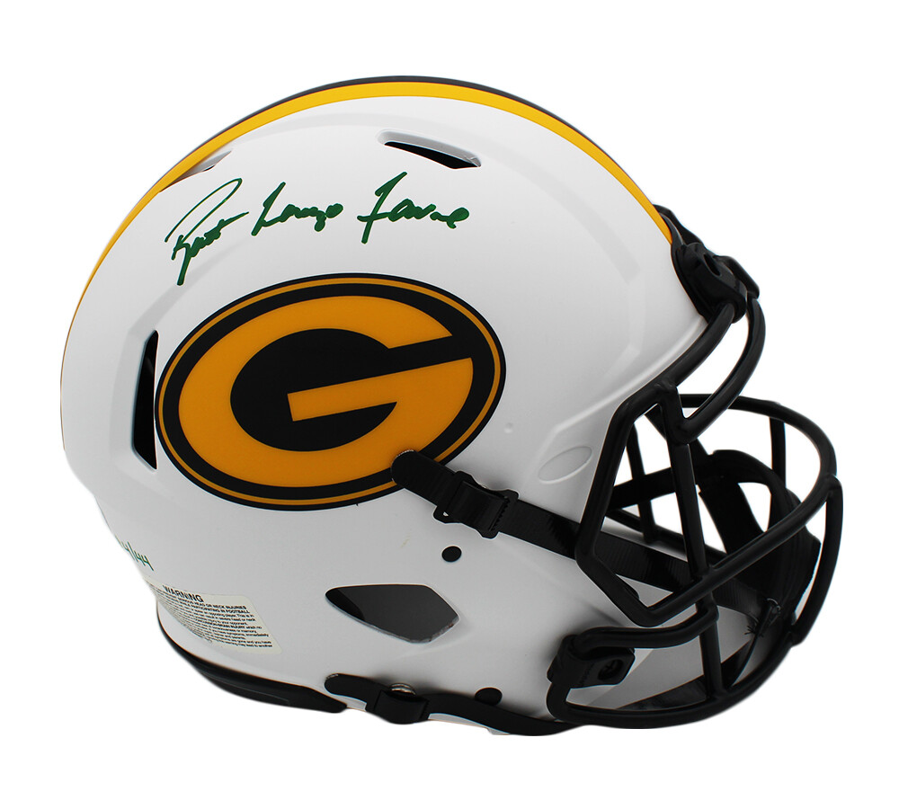 Brett Favre Autographed Signed Green Bay Packers Brett Lorenzo Favre Speed Auth Lunar Helmet- LE 4/44 
