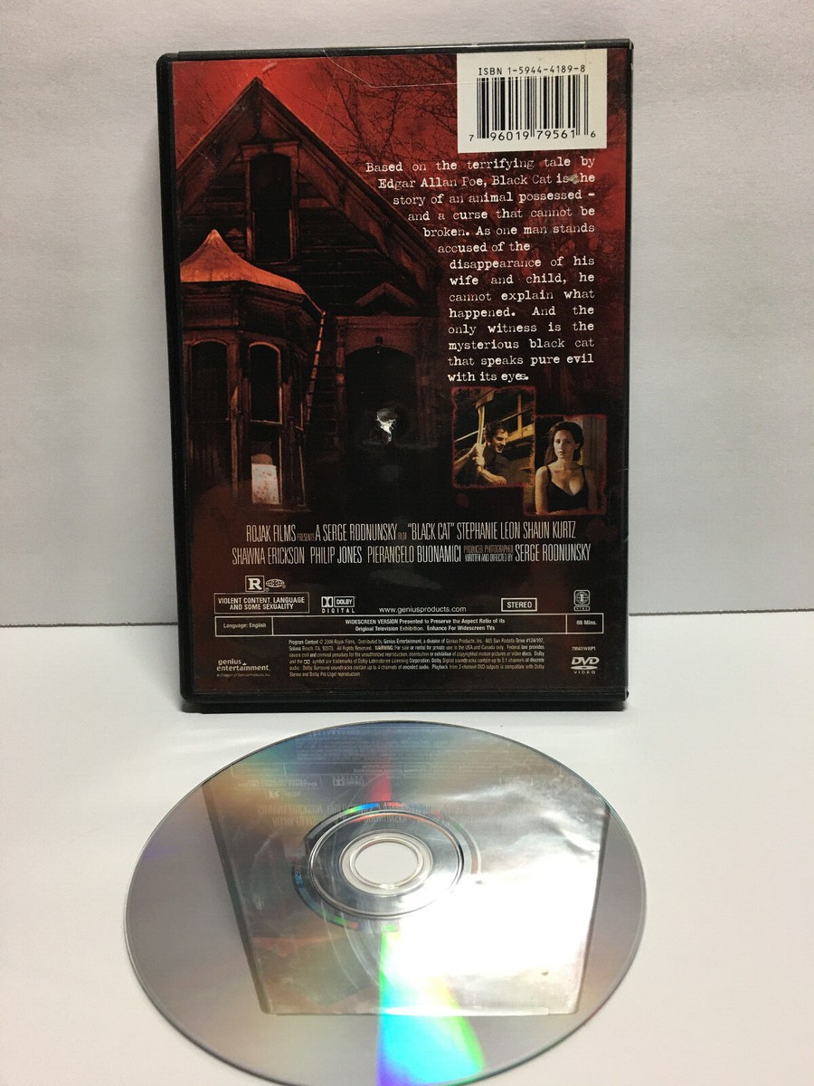 Black Cat (DVD, 2006) Horror Edgar Allan Poe 796019795616 | eBay