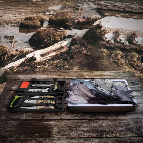 MOSSY OAK 8PC Hunting Field Dressing Kit Portable Butcher Game Processor Set NEW - Picture 10 of 10