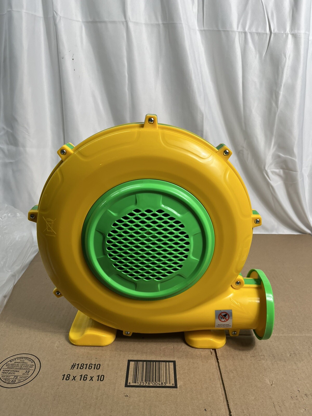 Soplador de aire ZAFIED 1100W 1,47 HP impermeable para casa de rebote con hoja de doble cara