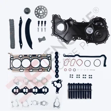 RENAULT 2.0 DCi M9R ENGINE TIMING CHAIN KIT + COVER + HEAD GASKET + BOLTS