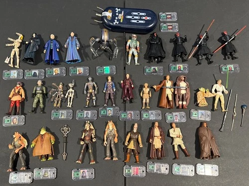 Lot of 30 Vintage 90's Star Wars Figures Commtech Talk Reader and Accessories!!!