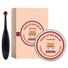 Natural Tear Stain Remover For Dogs 30g Cleaning Balm With Brush Eye Cleaner Dog