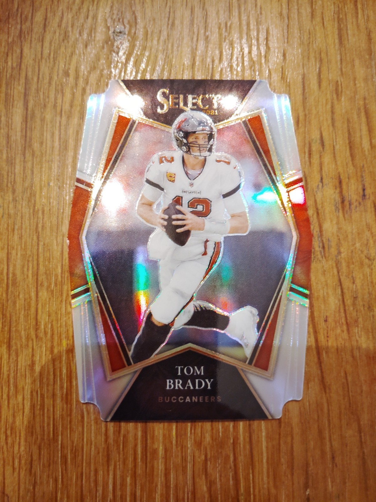 2021 Panini Select #101 Tom Brady Silver Prizm Die Cut