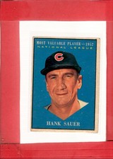 1961 Topps #481 Hank Sauer VG Very Good Cubs ID:75850