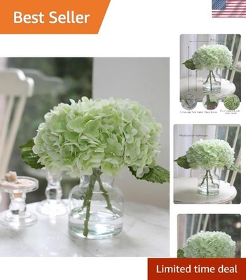 Elegant Washable Fake Hydrangea in Vase - Ideal for Table Centerpieces