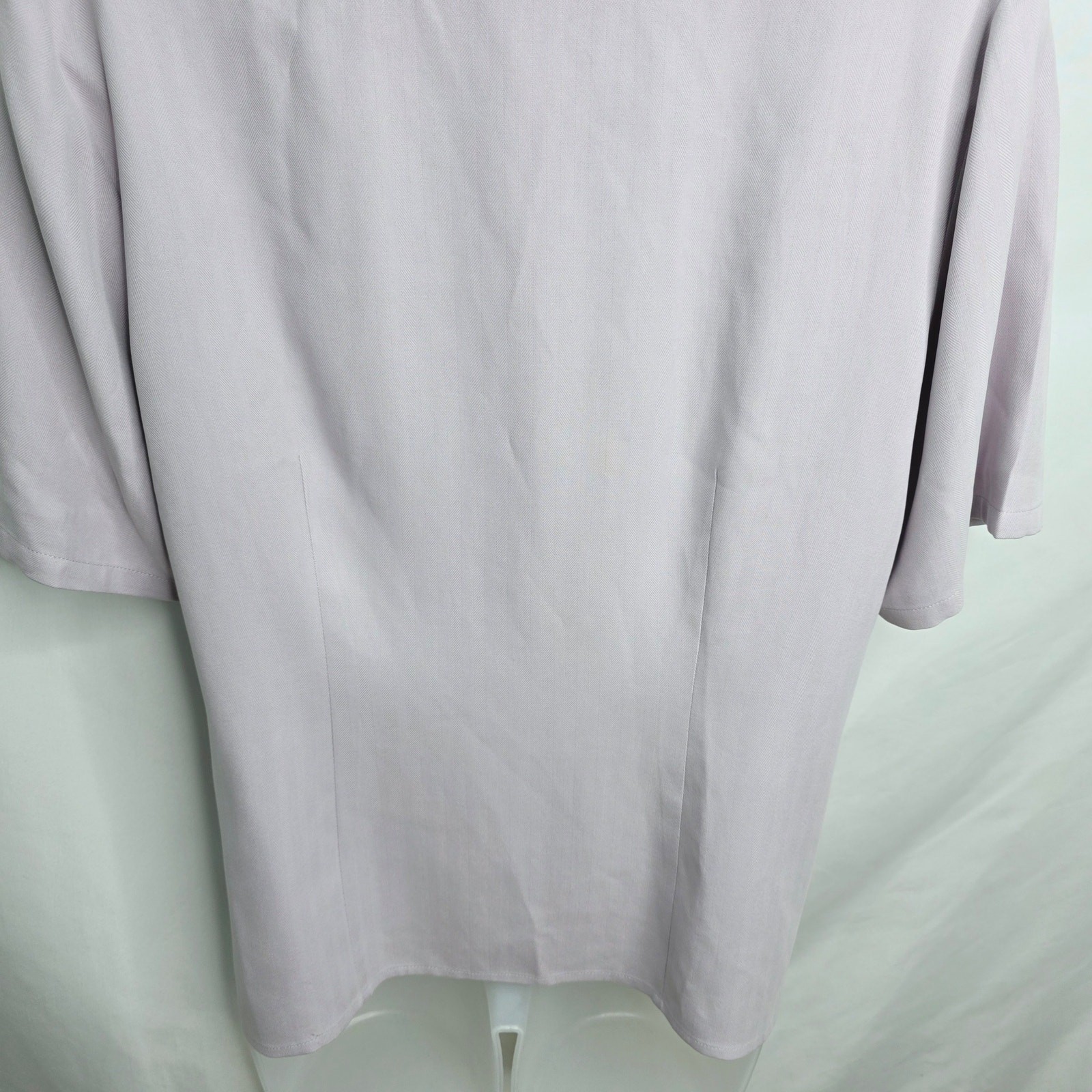 Pendleton Lavender Button Front Short Sleeve Silk… - image 12