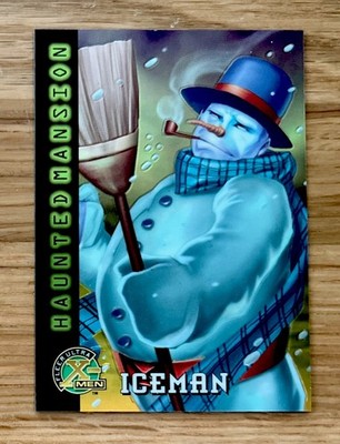 1995 FLEER ULTRA X-MEN ICEMAN CHROME ORIGINAL MINT CARD! #94 HAUNTED MANSION