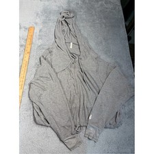 Free people FP movement Gray Hooded Zip-Up Sweatshirt small