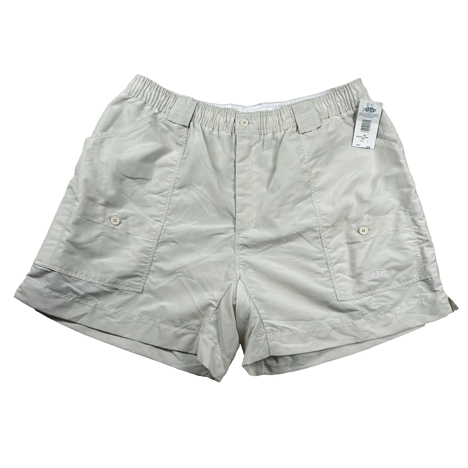 Vintage Aftco Shorts Mens 42 Fishing Nylon 6" High Rise Pockets Elastic Waist
Opens in a new window