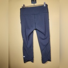 Lululemon Home Stretch Crop 19  Midnight Navy sz 6 W6AL8S