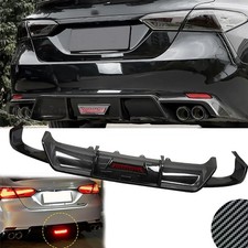 Carbon Rear Bumper Lip Diffuser Splitter For Toyota Camry Se Xse 18-24 V Style