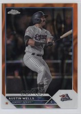 2023 Topps Pro Debut Chrome Orange Lava Refractor 23/25 Austin Wells #PDC-10