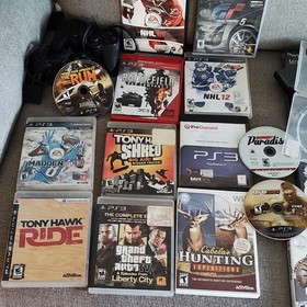 Sony PlayStation 2 PS2 Console Bundle w/ Wired Controller, Power Cable & Games