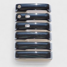 Cubierta patentada de manija de puerta negra a presión para Ford F-250 17-22 sin llave inteligente