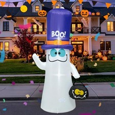5FT Halloween Inflatable Ghost Outdoor Decoration, Blow  up Ghost with Candy B...