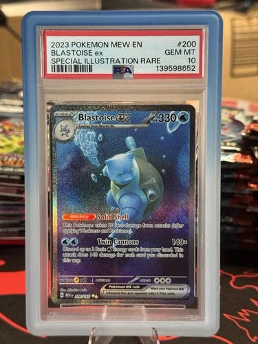 Pokemon 2023 Blastoise ex 200/165 Special Illustration Rare 151 GEM MINT PSA 10