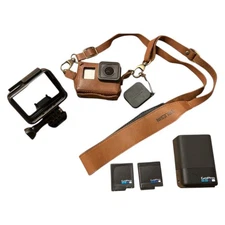 GoPro HERO5 Black Leather Cover with 2 Batteries & Charger - Used