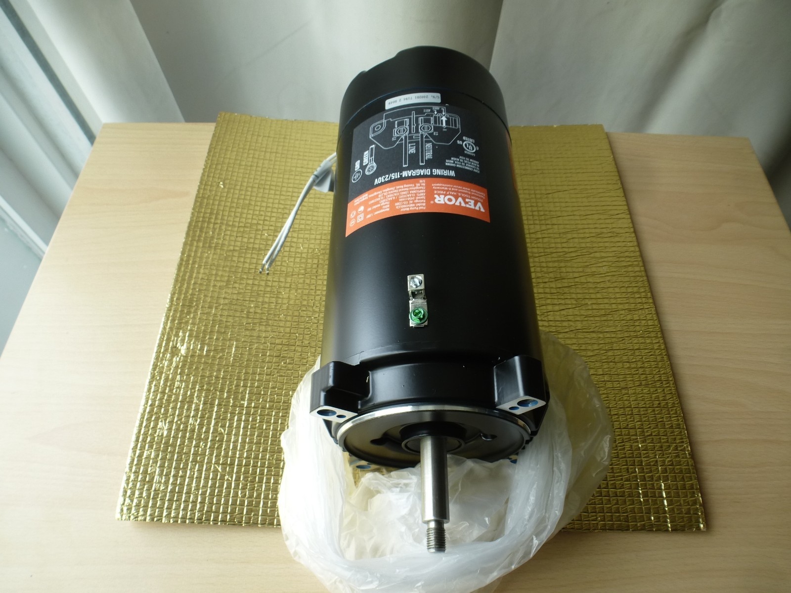 Moteur de piscine 1,5 CV 3450 tr à double tension pour une filtration silencieuse