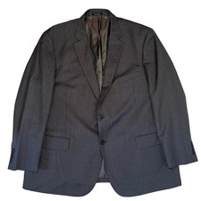 Pronto Uomo Blazer Mens 48R 100 Wool Sport Coat Gray Pinstripe Classic Business