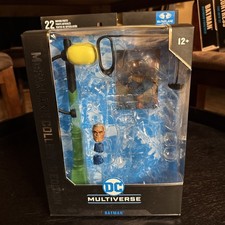 McFarlane Multiverse BATMAN Box & Accessories Only BATTLE DAMAGE PLATINUM
