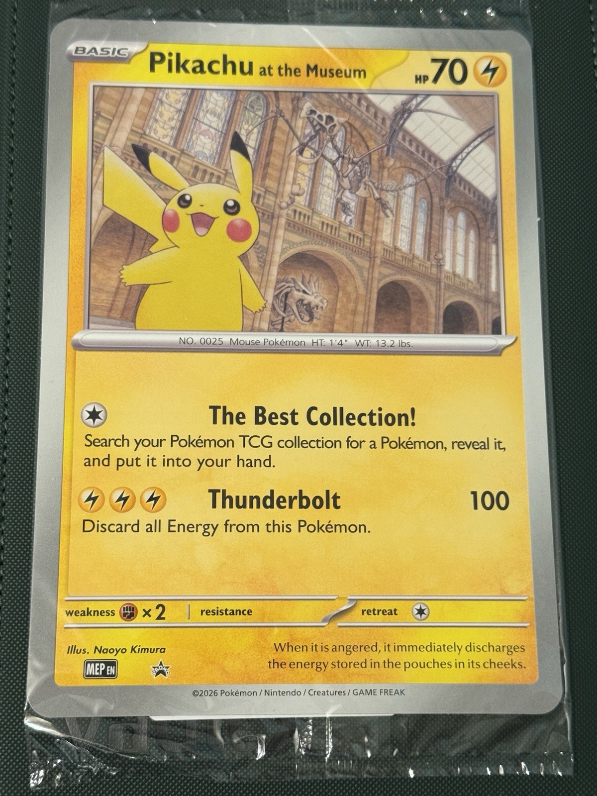 Pikachu at the Museum Promo Oversized Pokémon TCG Card (Sealed) - UK