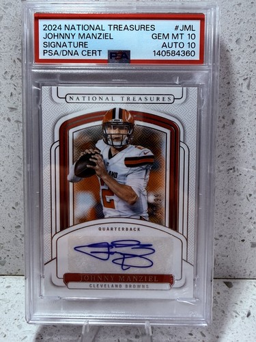 🔥Johnny Manziel [#JML /99] – 2024 National Treasures – PSA 10 Auto 10 - POP 1🔥